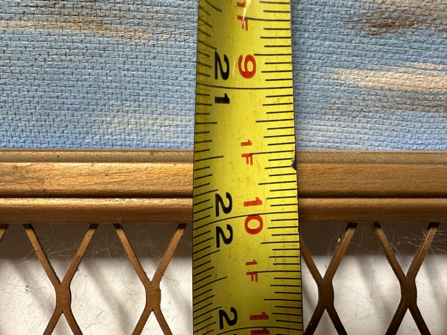 Original Folk Art Painting On Board Of East Coast Fishing Harbor By W. Weidman 1966 27.5' X 21.5' Framed 33.5' X 27.5' [Photo 13]