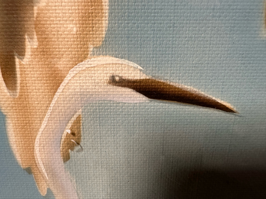 Stunning Vintage Turner Egret Print Framed 32.5'W X 27'H [Photo 5]