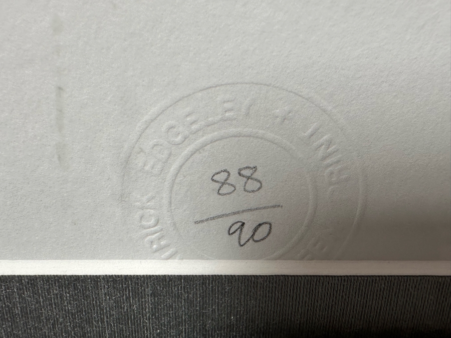 Hand Signed & Numbered Patrick Edgeley Mid-Century Style Still Life Screen Print Numbered 88 Of 90 19'W X 26'H Framed 30'W X 37'H [Photo 8]