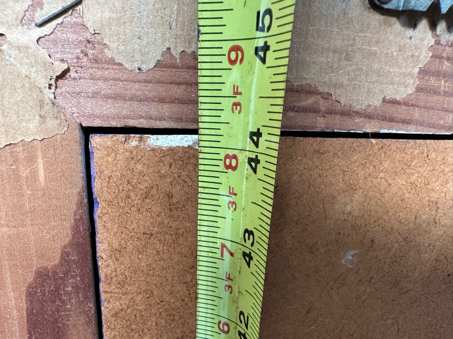 Original Mid-Century Modern Painting On Board Abstract Sailing Ships Signed Anto 9'W X 44'H Framed 13.5'W X 49'H [Photo 9]