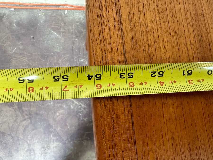 D-Scan Teak Dining Table With Two Built In Draw Leaves 54'W X 40'D X 28'H (Leaves Measure 20' Each) [Photo 13]