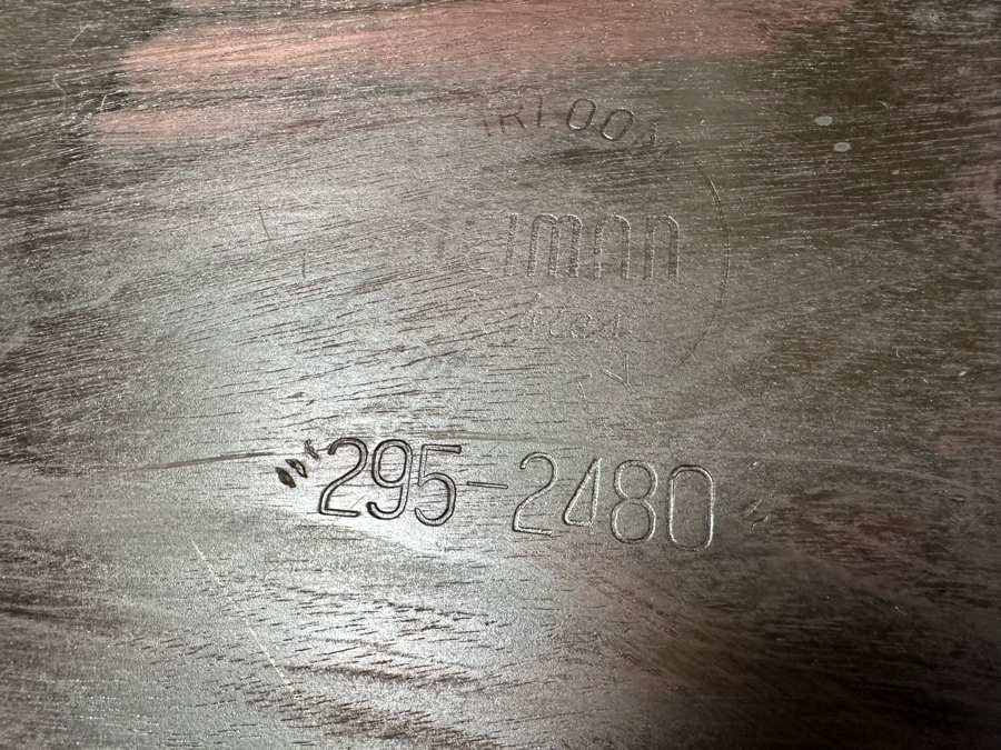 Vintage Mid-Century Modern Atomic Wooden Side Table By Weiman Tables Heirloom 295-2480 22'W X 22'D X 22'H [Photo 11]