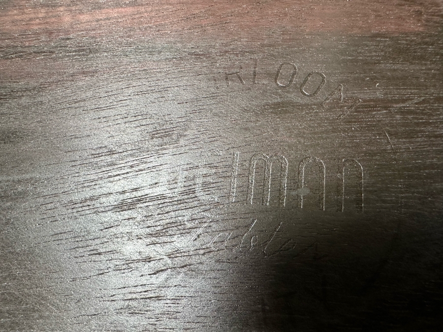 Vintage Mid-Century Modern Atomic Wooden Side Table By Weiman Tables Heirloom 295-2480 22'W X 22'D X 22'H [Photo 10]