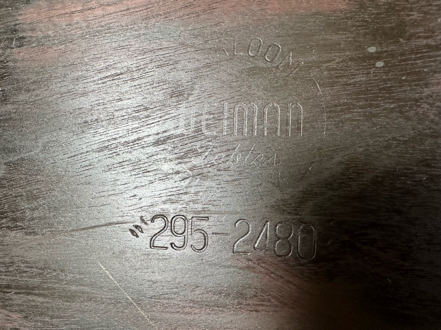 Vintage Mid-Century Modern Atomic Wooden Side Table By Weiman Tables Heirloom 295-2480 22'W X 22'D X 22'H [Photo 9]