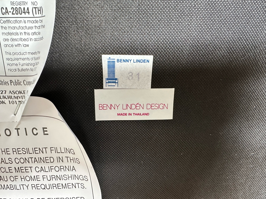 Teak Veneered Desk With Teak Chair (Top Right Of Desk Needs To Be Screwed To Base) 48”W X 25”D X 29”H [Photo 19]