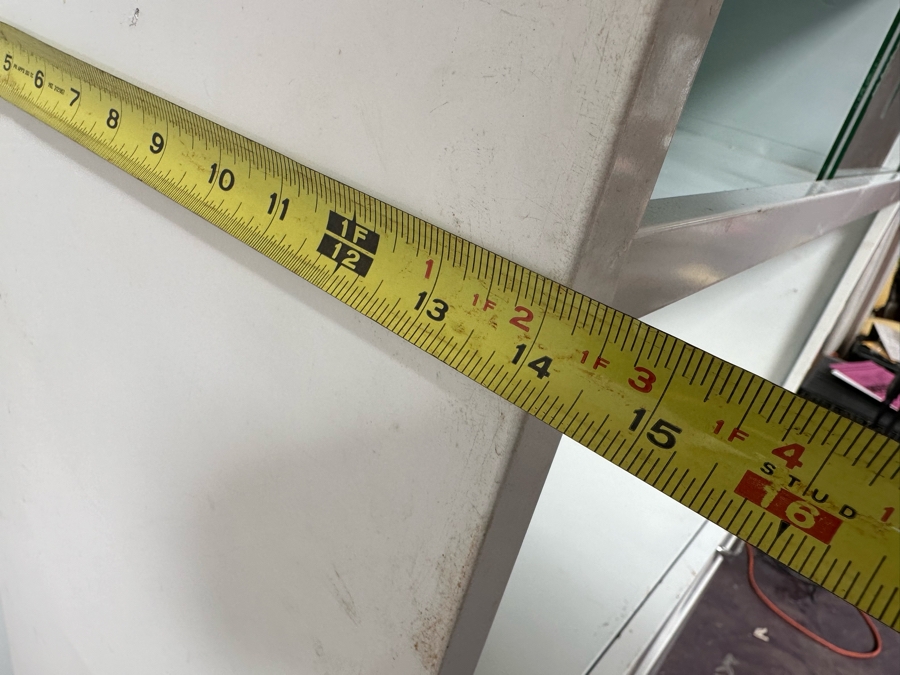 Vintage White Metal Kitchen Cabinet Hutch 30”W X 14”D X 66”H [Photo 6]