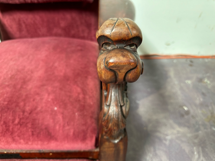 Streit Morris Chair Reclining With Foot Rest Patented 1901 With Original Tag 31”W X 35”D X 29”H [Photo 6]