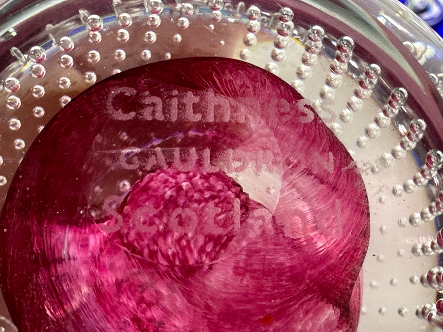 Three Glass Paperweights 3'H [Photo 9]