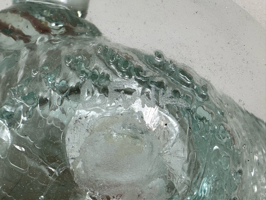 Vintage Signed Chris Funk Pheonix Studios Art Glass Dolphin Riding Wave Figurine 5.5'W X 5.5'D X 3.5'H [Photo 11]