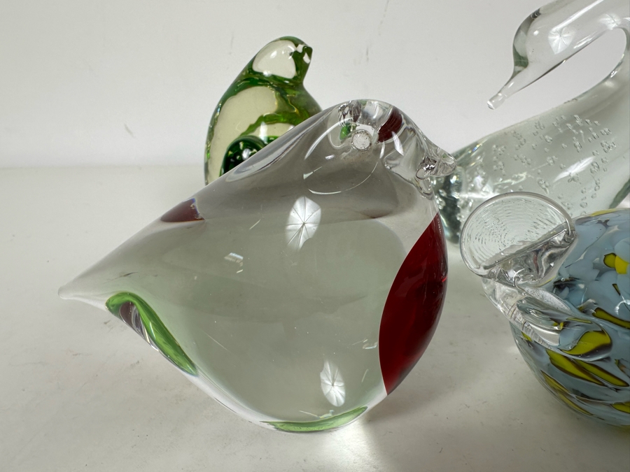 Collection Of Various Glass Birds, Fox & Fish Figurines [Photo 6]