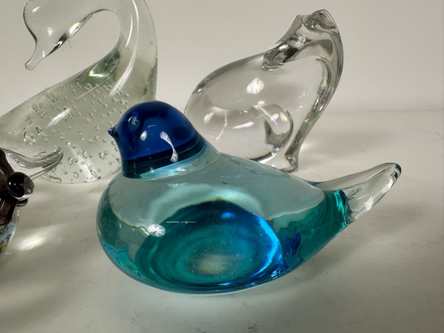 Collection Of Various Glass Birds, Fox & Fish Figurines [Photo 7]