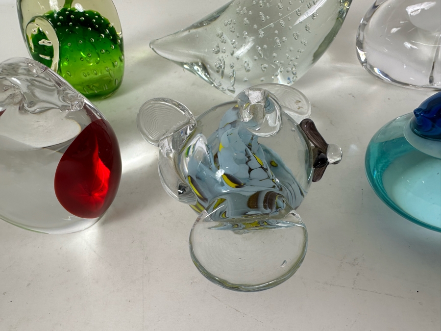 Collection Of Various Glass Birds, Fox & Fish Figurines [Photo 5]