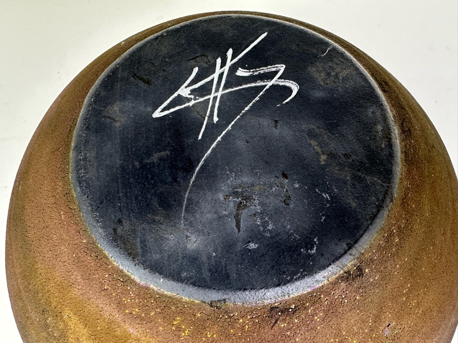 Vintage Art Pottery Vase Canyon Collection Sedona Arizona Artist Signed 9'W X 6.25'H [Photo 5]