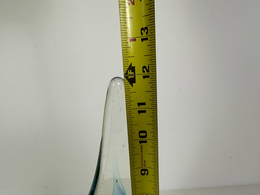 Vintage Tear Drop Art Glass Sculpture Sommerso Glass Seguso Flavio Poli 12'H [Photo 4]