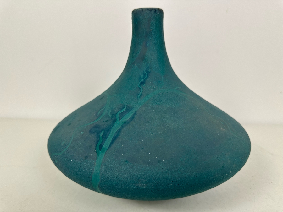 Mid-Century Modern Pottery Vase Signed BH 1962 8'H [Photo 7]