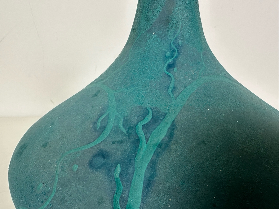 Mid-Century Modern Pottery Vase Signed BH 1962 8'H [Photo 8]