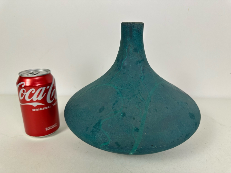 Mid-Century Modern Pottery Vase Signed BH 1962 8'H [Photo 5]