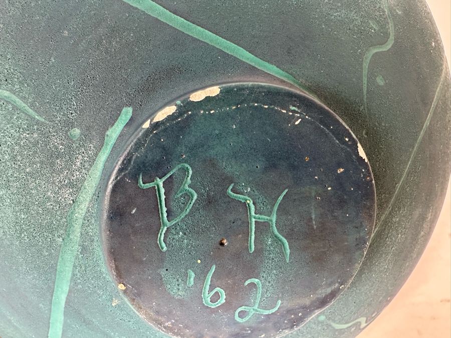 Mid-Century Modern Pottery Vase Signed BH 1962 8'H [Photo 10]
