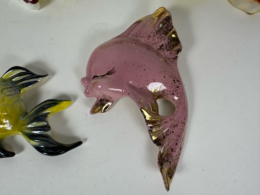 Ten Vintage Fish Wall Decor Some Are Ceramicraft San Clemente CA [Photo 2]