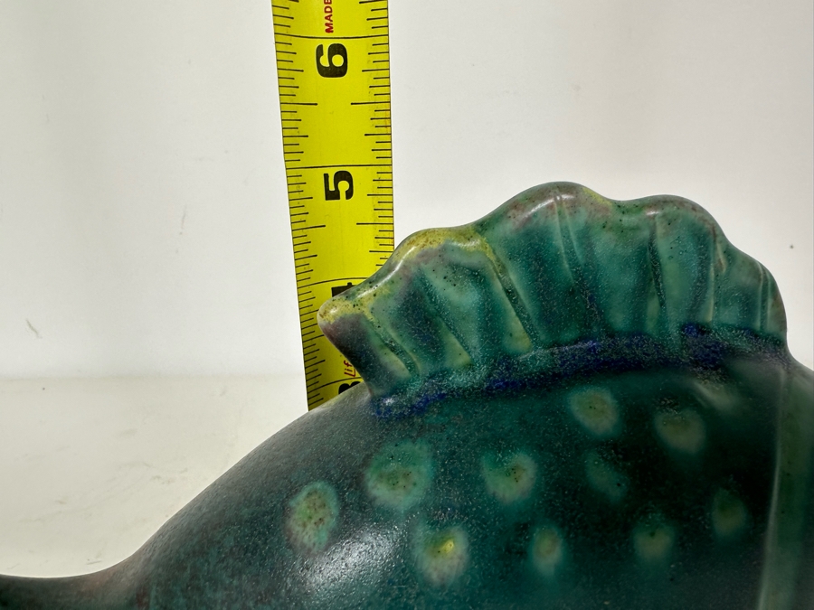 Vintage Studio Pottery Fish Signed Teka 1981 10.5'W X 5'H [Photo 8]