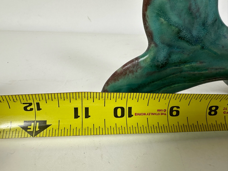 Vintage Studio Pottery Fish Signed Teka 1981 10.5'W X 5'H [Photo 7]