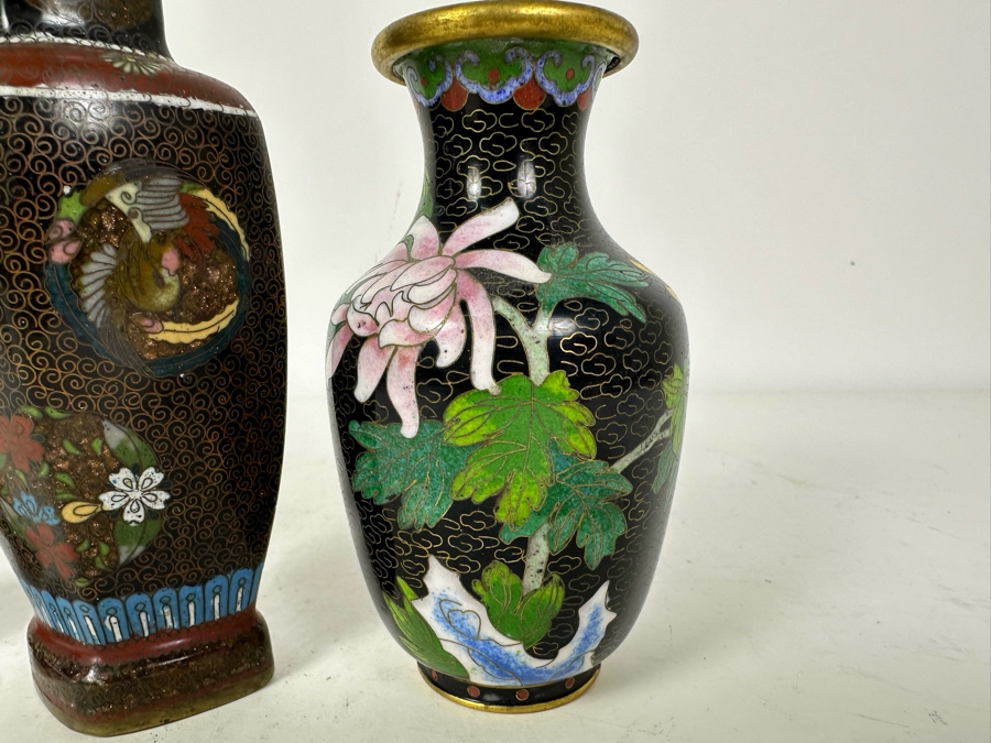 Vintage Chinese Cloisonne Lot 6'H [Photo 10]