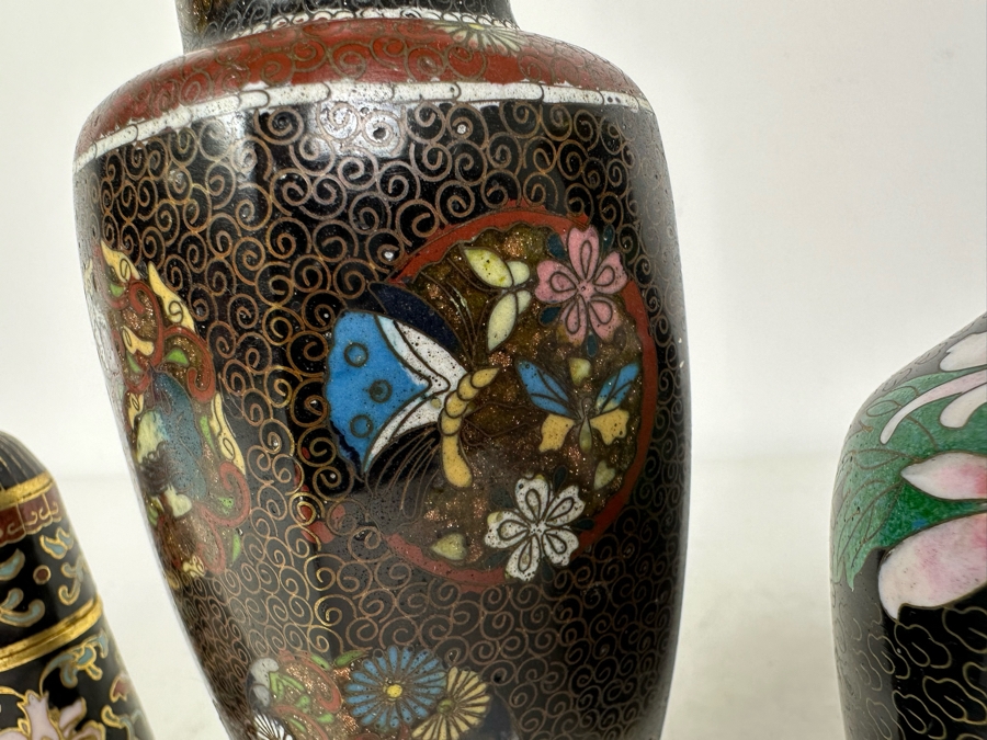 Vintage Chinese Cloisonne Lot 6'H [Photo 5]