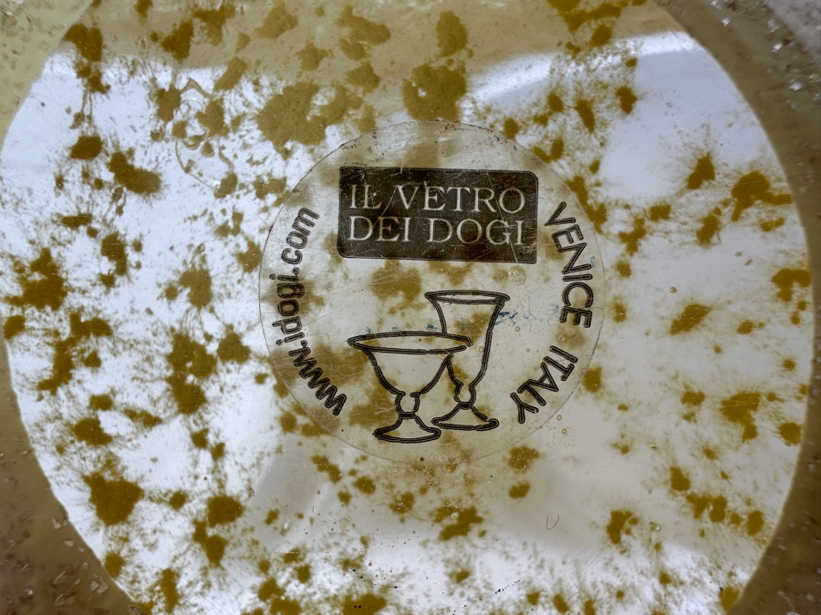 Vintage Venetian Glass Il Vetro Dei Dogi Sculptural Glass Bowl 7'W X 4.5'H [Photo 11]