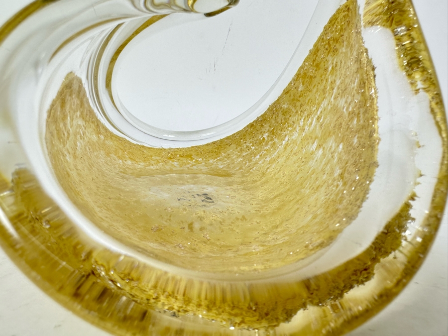 Vintage Venetian Glass Il Vetro Dei Dogi Sculptural Glass Bowl 7'W X 4.5'H [Photo 6]