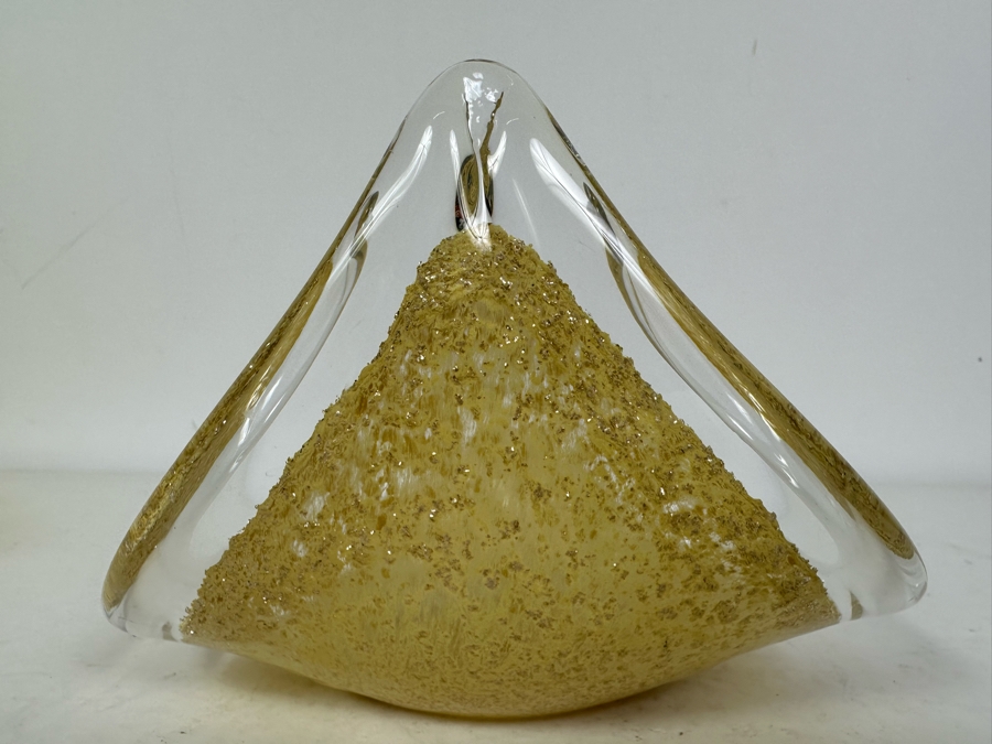 Vintage Venetian Glass Il Vetro Dei Dogi Sculptural Glass Bowl 7'W X 4.5'H [Photo 8]