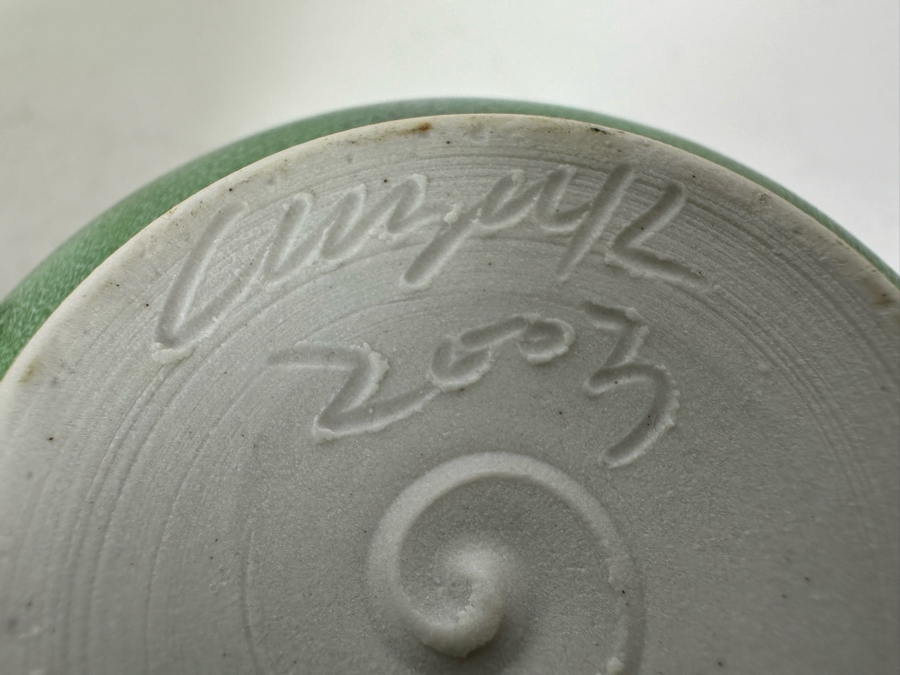 Pair Of Signed Studio Pottery Vases 7'H [Photo 9]