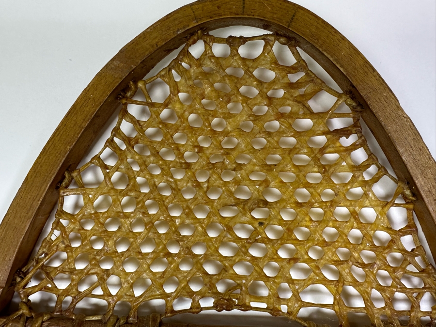 Pair Of Vintage Wood & Rawhide Snowshoes 42'L [Photo 4]