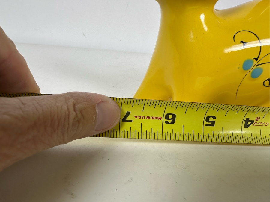 Vintage MCM Italian Ceramic Cat Piggy Bank 7'W X 5'H [Photo 5]