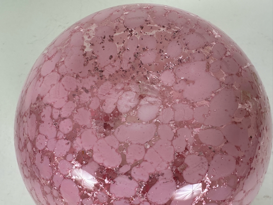 Vintage Pink Art Glass Rose Bowl 6'W X 5.5'H [Photo 6]