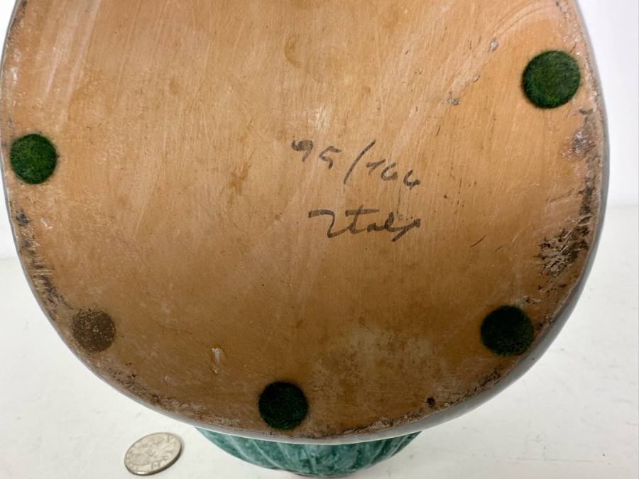 Vintage MCM Italian Hand Painted Ceramic Fish Pitcher 9'W X 8'H [Photo 6]