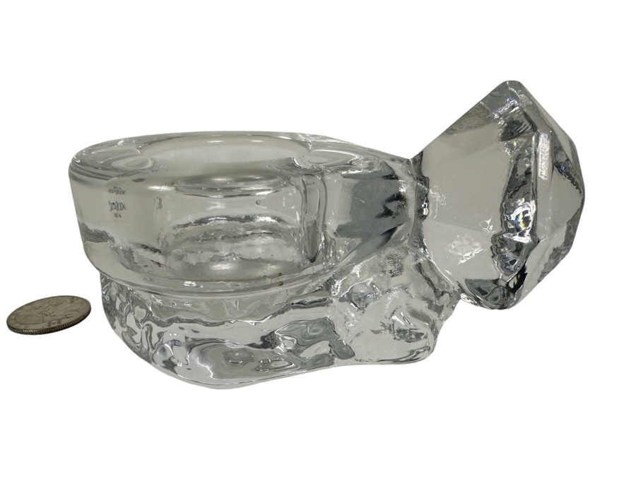 Kosta Boda Sweden Diamond Ring Trinket Jewelry Dish 5'W X 2.5'H [Photo 1]