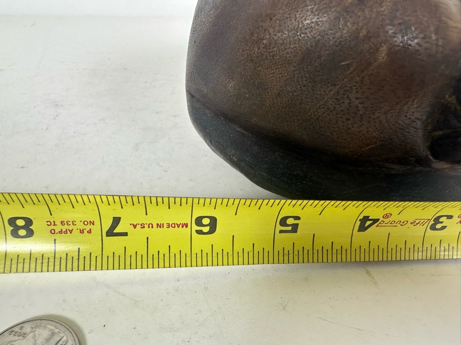 Pair Of Carved Wooden Cat Figurines 6.5'W [Photo 6]