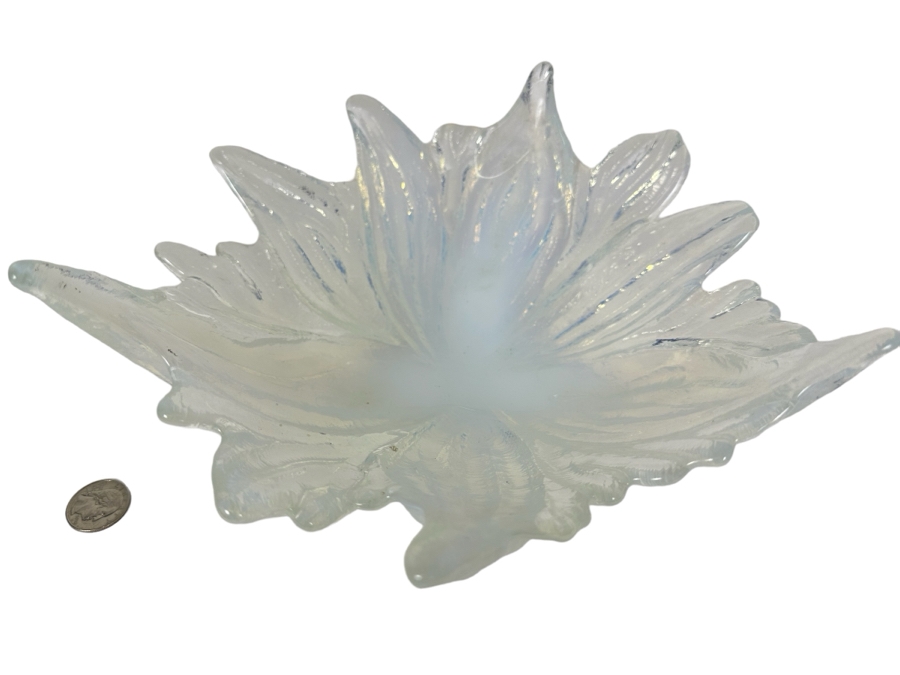 Vintage Opalescent Glass Centerpiece Bowl 11'W X 5'H [Photo 1]