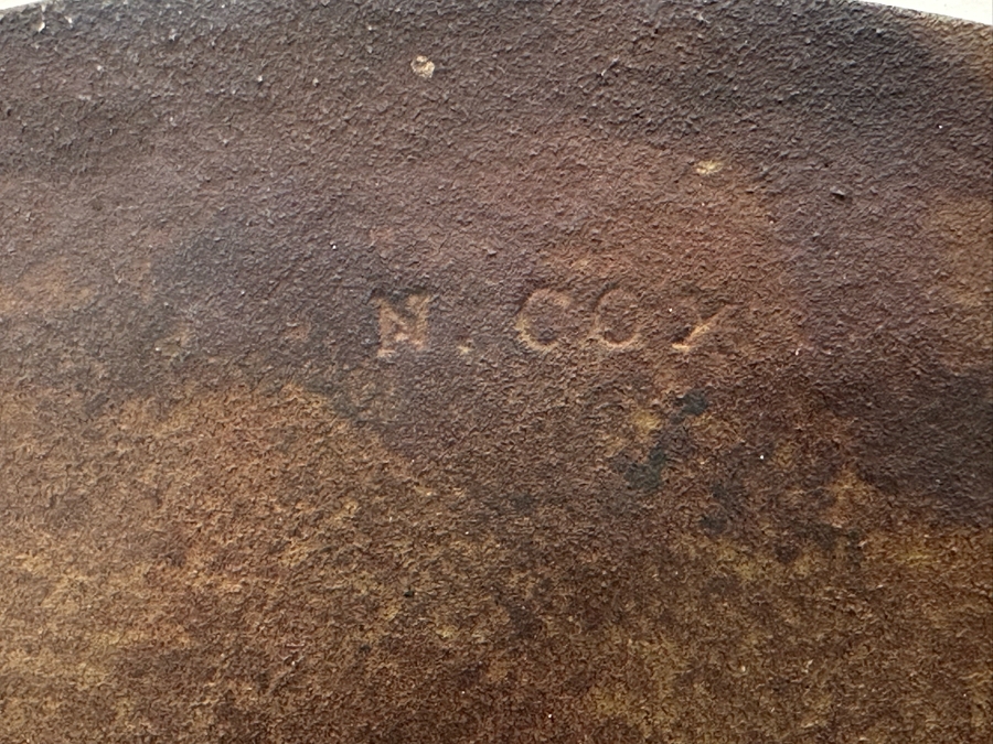 Vintage Cast Bronze / Copper Bas-Relief Wall Plaque Of A Native American Chief Signed N. Cox 8.75'W [Photo 5]