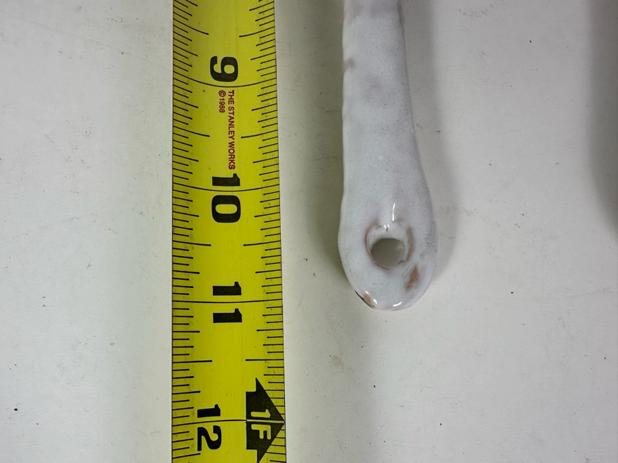 Vintage Hand Painted Italian Modernist Salad Server 2 Piece Set 11'L [Photo 6]