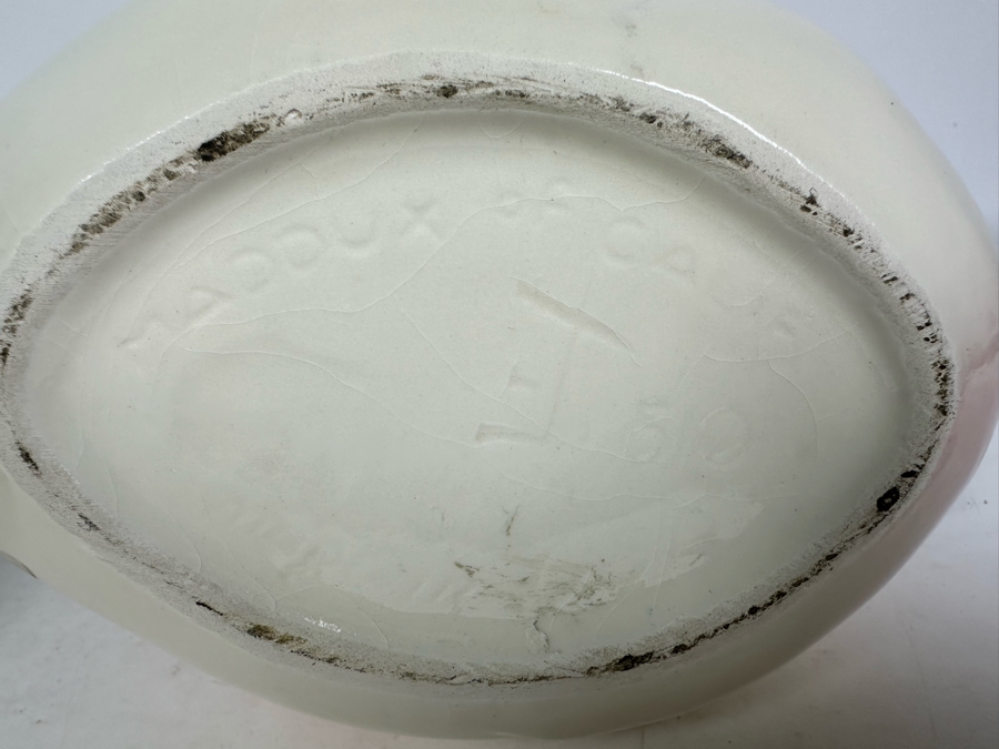 Vintage Hand Decorated Weil Ware California Pottery Planter 4.25'H And Vintage Maddux California Pottery Swan Planter 10.5'H [Photo 7]