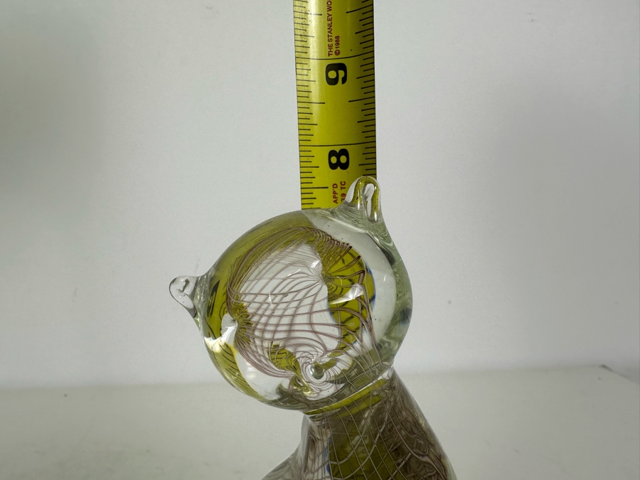 Vintage Lenox Glass Cat Sculpture 7.5'H [Photo 4]