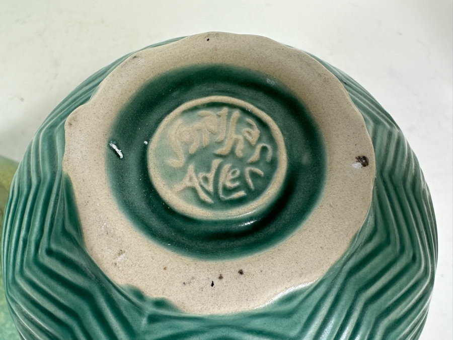 Raku Art Pottery Pot 5.5'H (L) And Jonathan Adler Vase 7.25'H (R) [Photo 7]