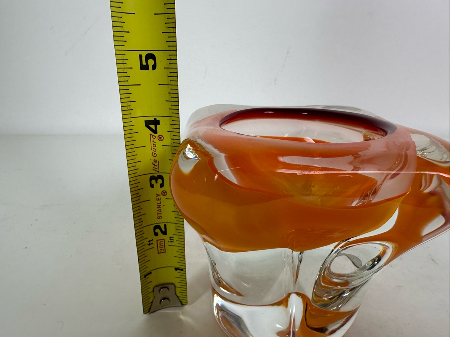 Vintage Chribaksa - Josef Hospodka Art Glass Sculptural Vase Czech Republic 4'H [Photo 7]