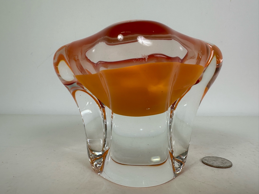 Vintage Chribaksa - Josef Hospodka Art Glass Sculptural Vase Czech Republic 4'H [Photo 5]