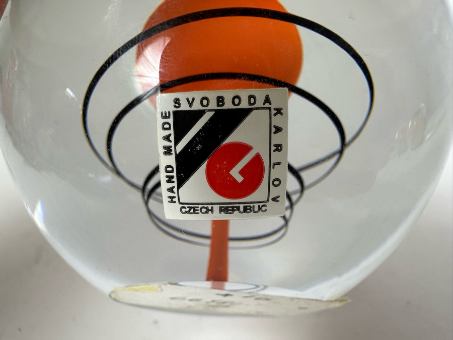 Handmade Jaroslav Svoboda Karlov Paperweight Czech Republic 4'H Retails $140 [Photo 6]