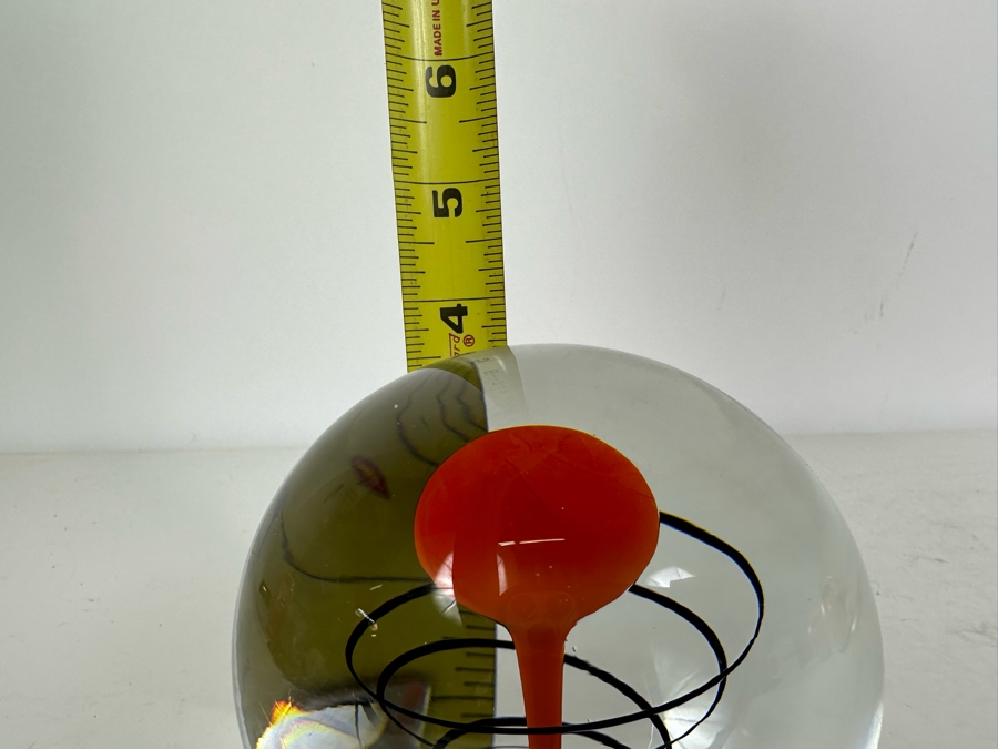 Handmade Jaroslav Svoboda Karlov Paperweight Czech Republic 4'H Retails $140 [Photo 8]