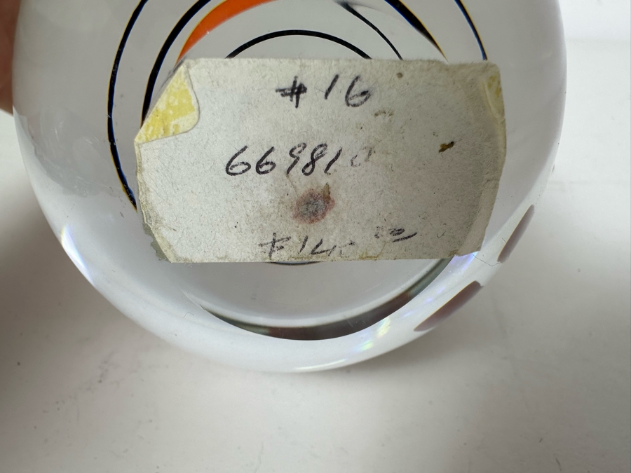 Handmade Jaroslav Svoboda Karlov Paperweight Czech Republic 4'H Retails $140 [Photo 7]