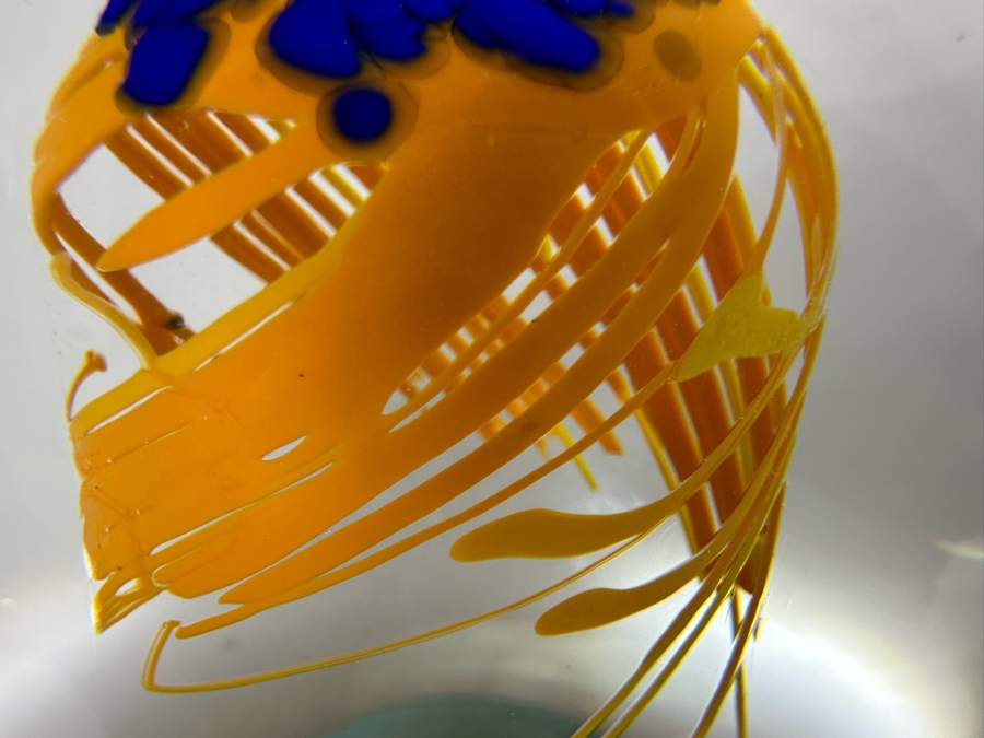 Handmade Jaroslav Svoboda Karlov Paperweight Czech Republic 4'H Retails $140	 [Photo 3]