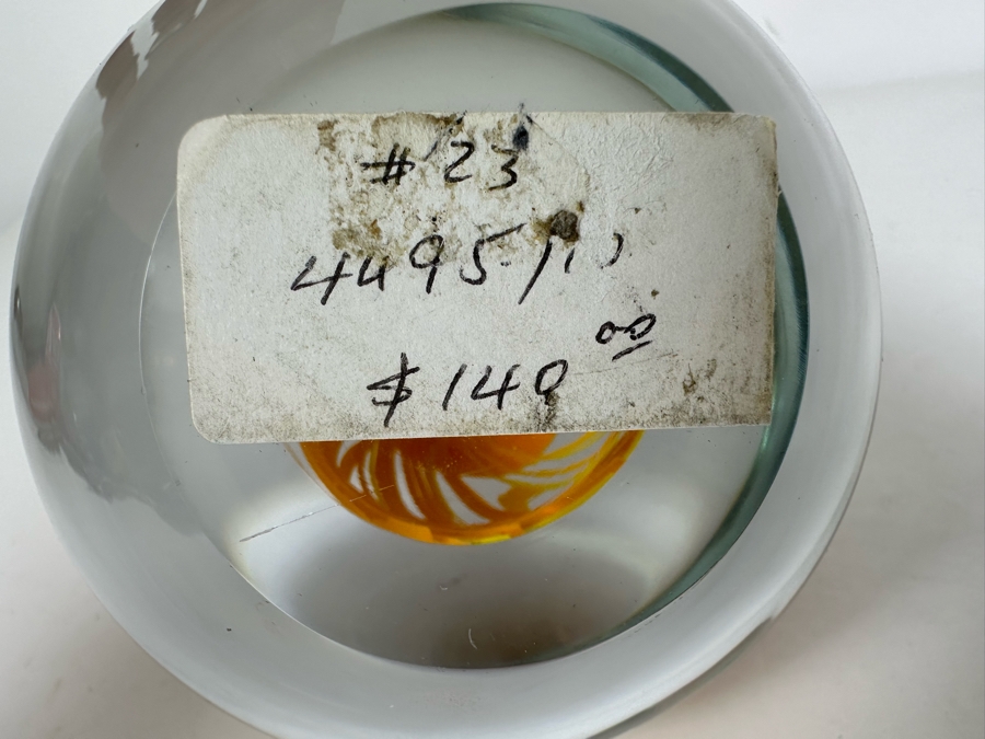 Handmade Jaroslav Svoboda Karlov Paperweight Czech Republic 4'H Retails $140	 [Photo 4]